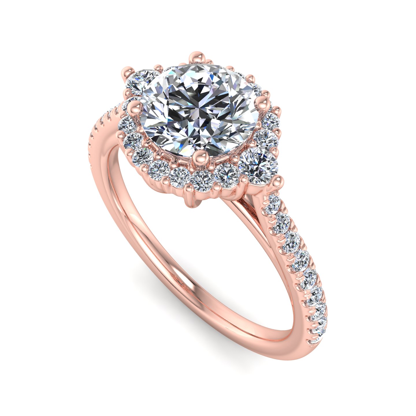Hannah Diamond Halo Engagement Ring